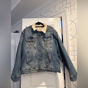 Wrangle Denim Sherpa Lined Jacket